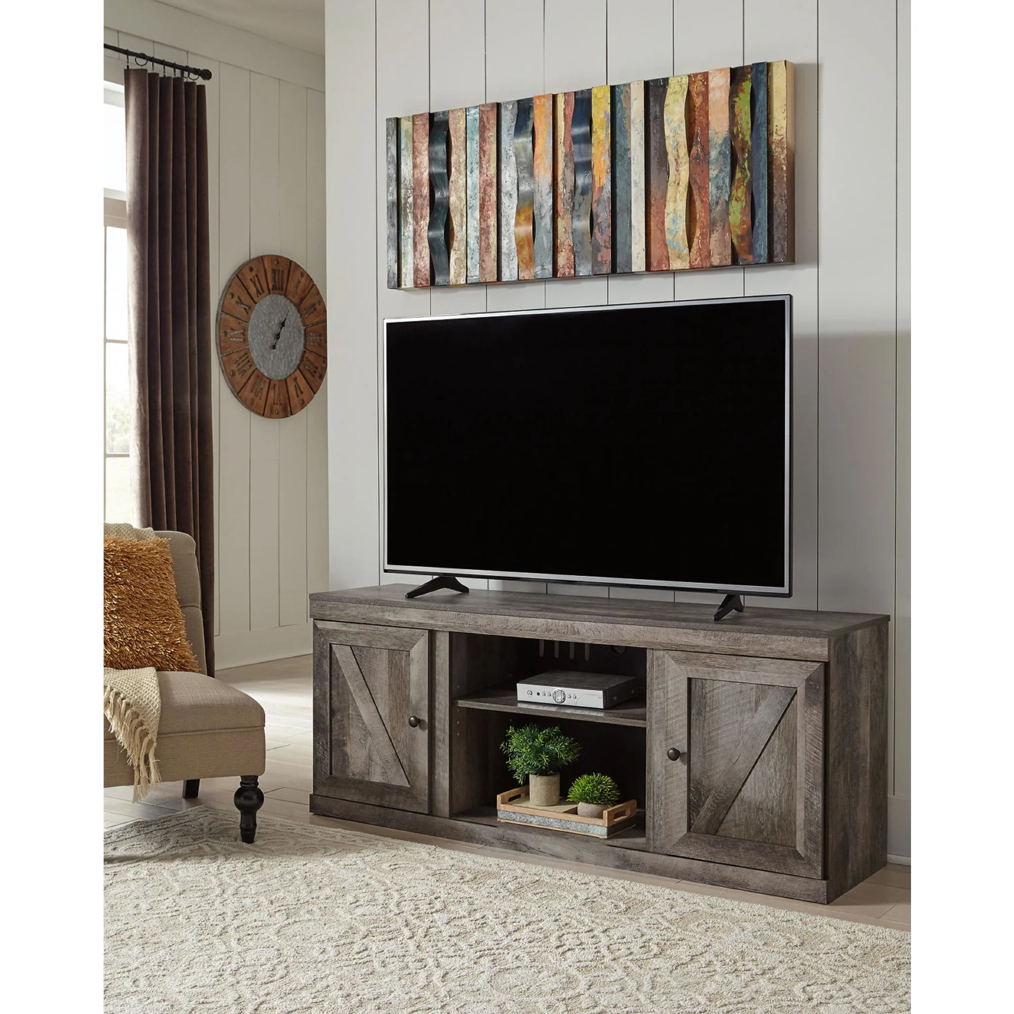 Wynnlow TV Stand - Gray - Image 2