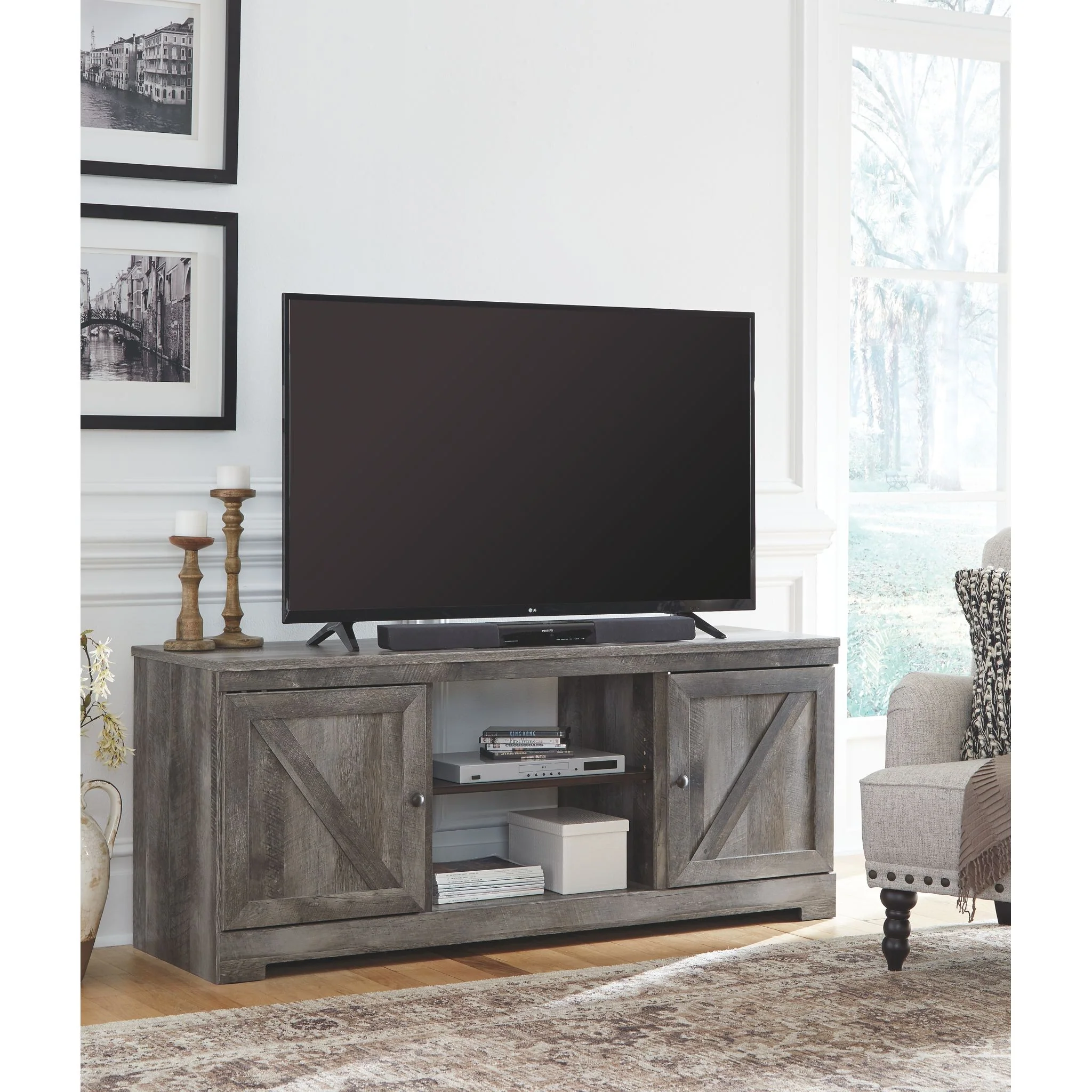 Wynnlow TV Stand - Gray - Image 6