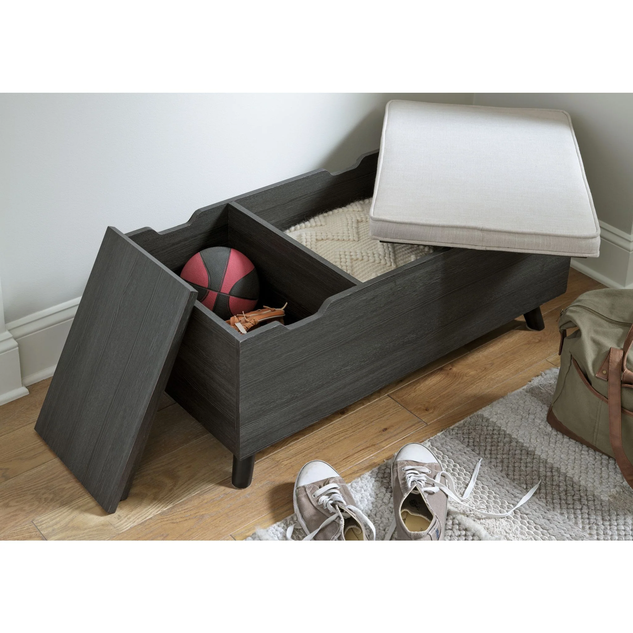 Yarlow Storage Bench - Gray - Image 6