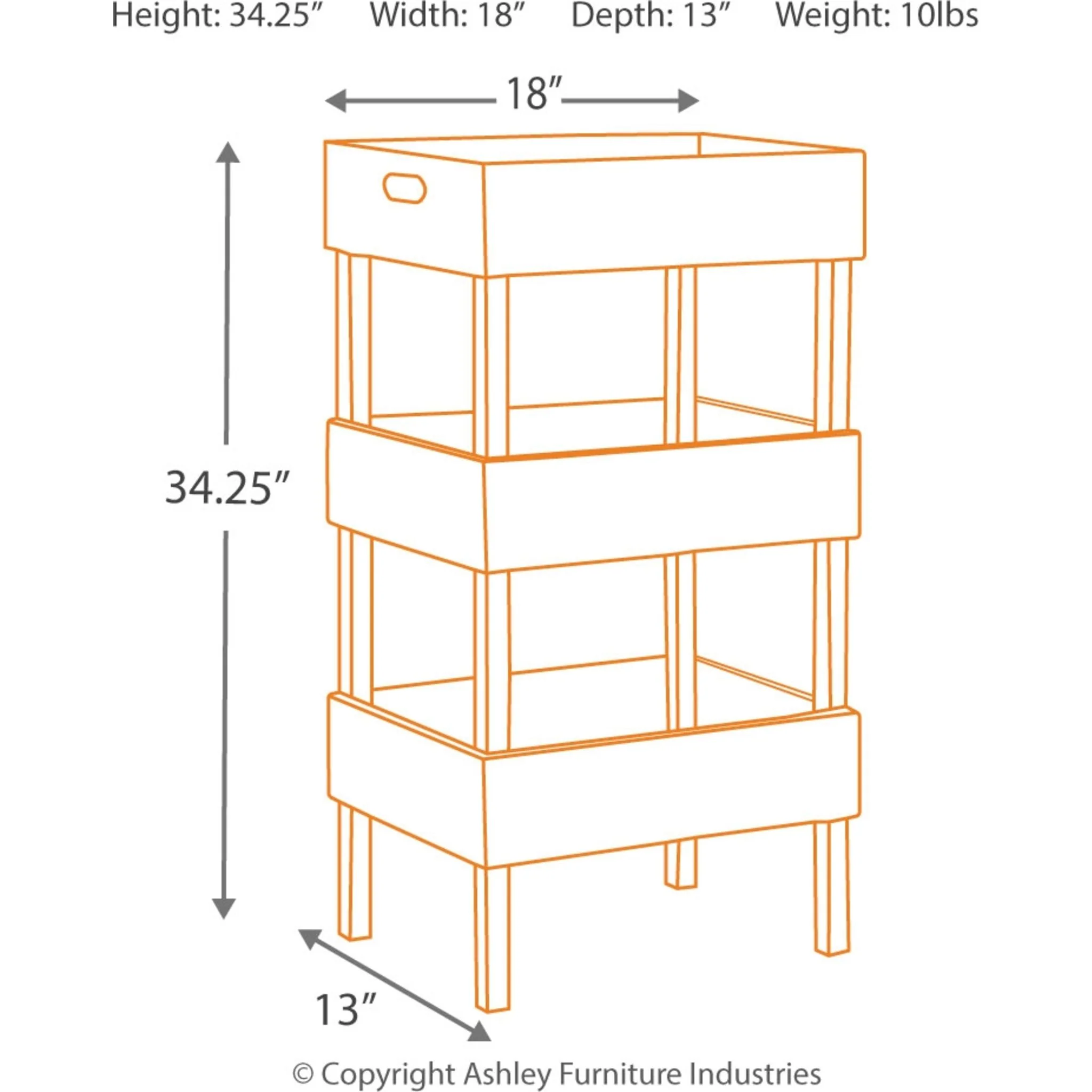 Yulton Shelving Unit - Antique White - Image 3