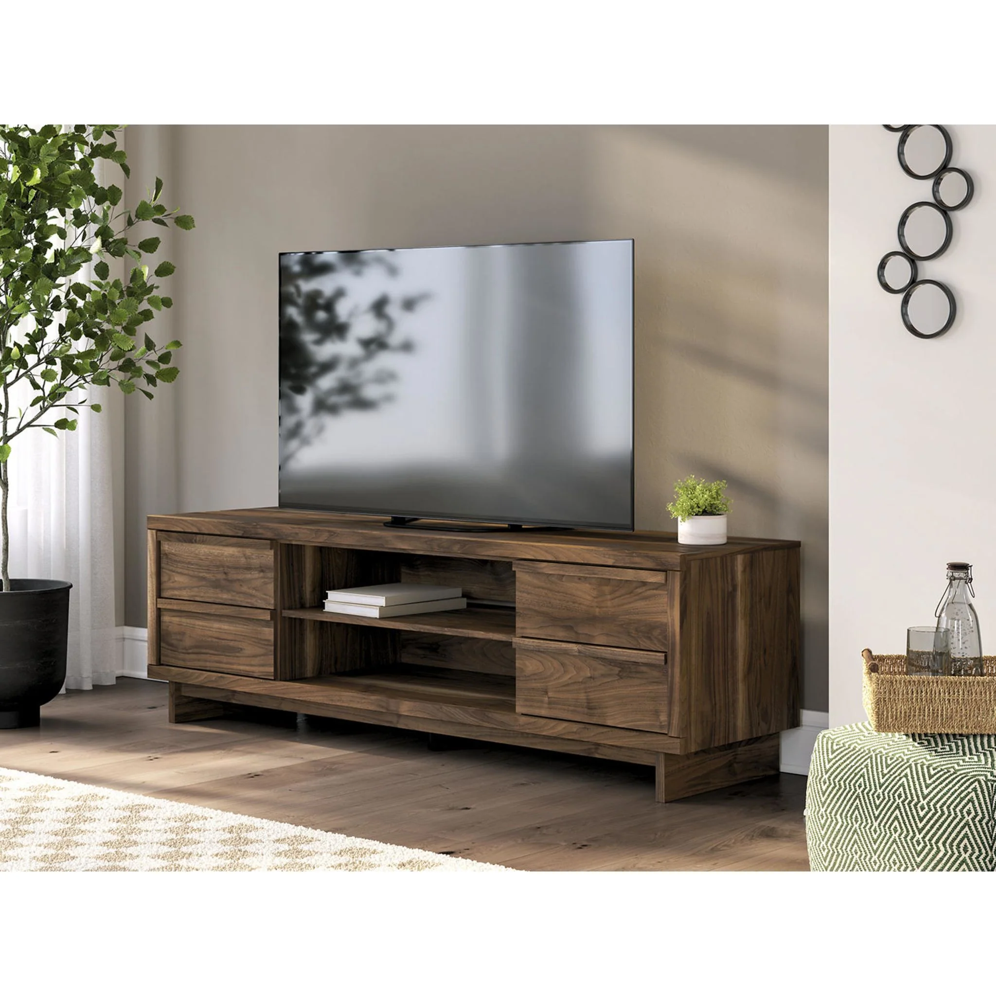 Zadilyn TV Stand - Brown - Image 2