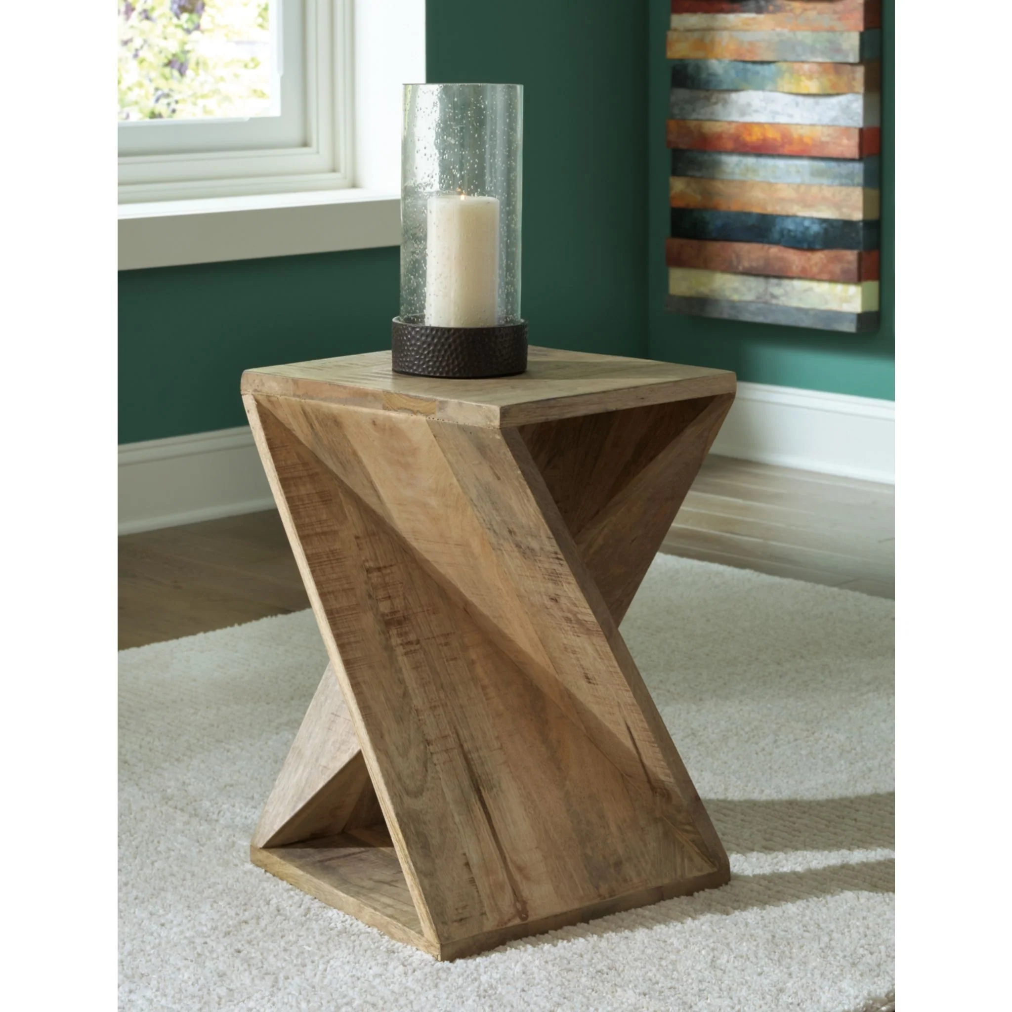 Zalemont Accent Table - Distressed Brown - Image 2