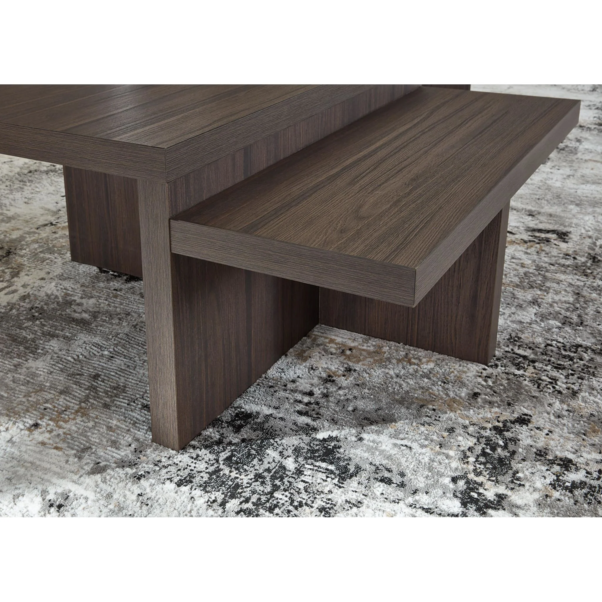 Zendex 2 Pack Tables - Brown - Image 6