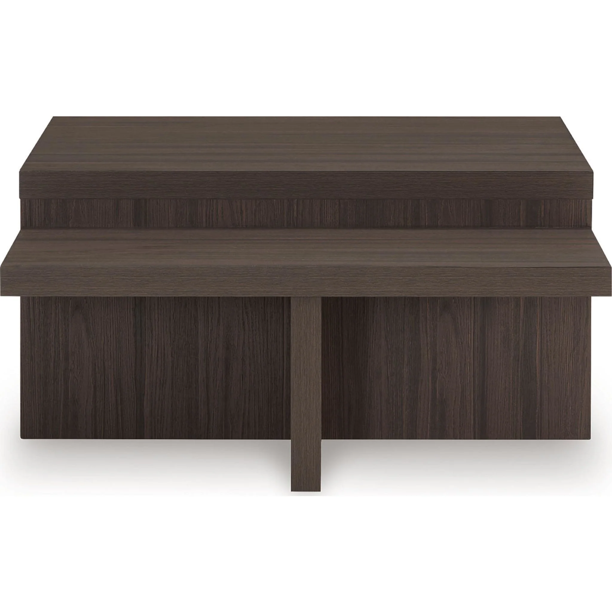 Zendex 2 Pack Tables - Brown - Image 7