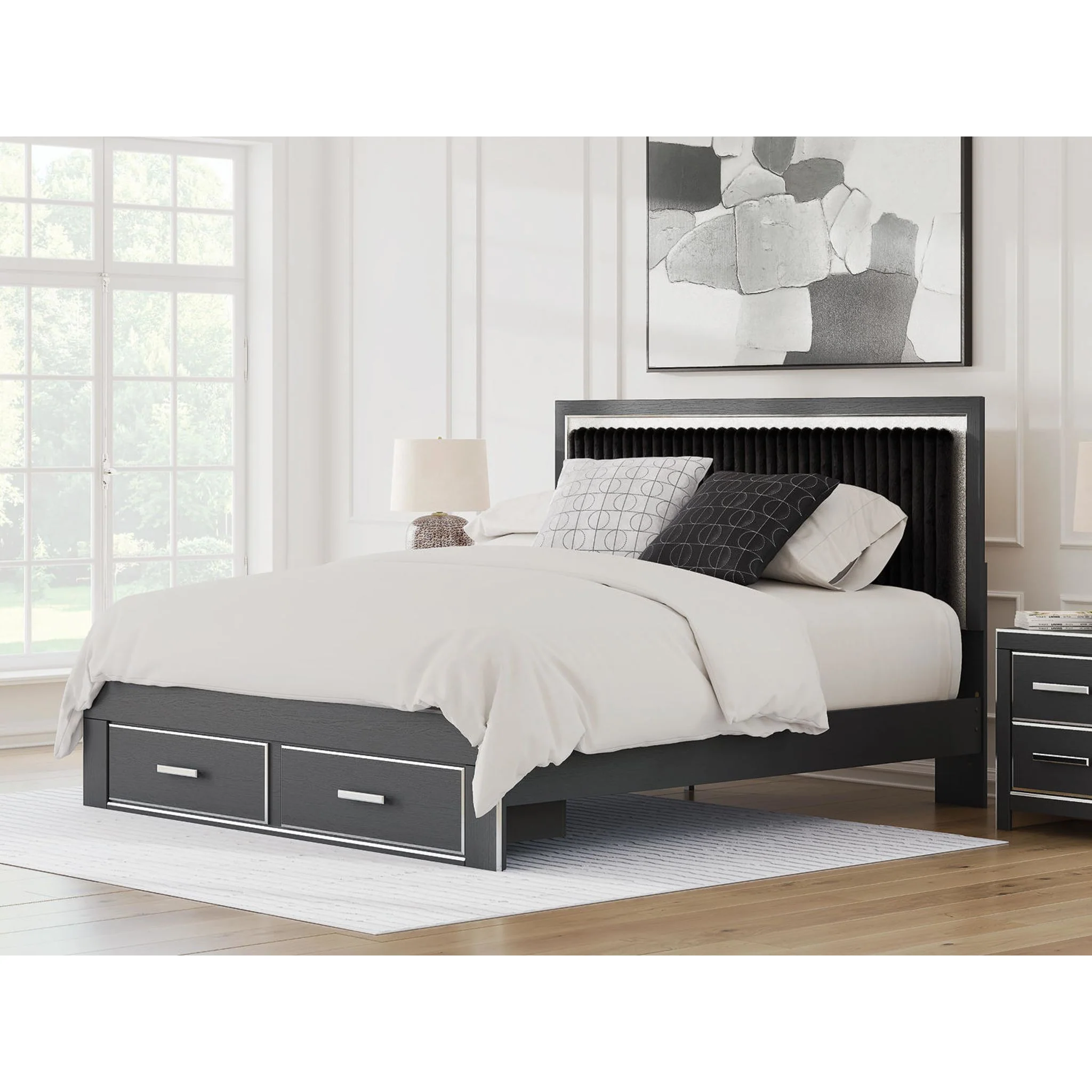 Zuraleus King Storage Bed - Black - Image 2