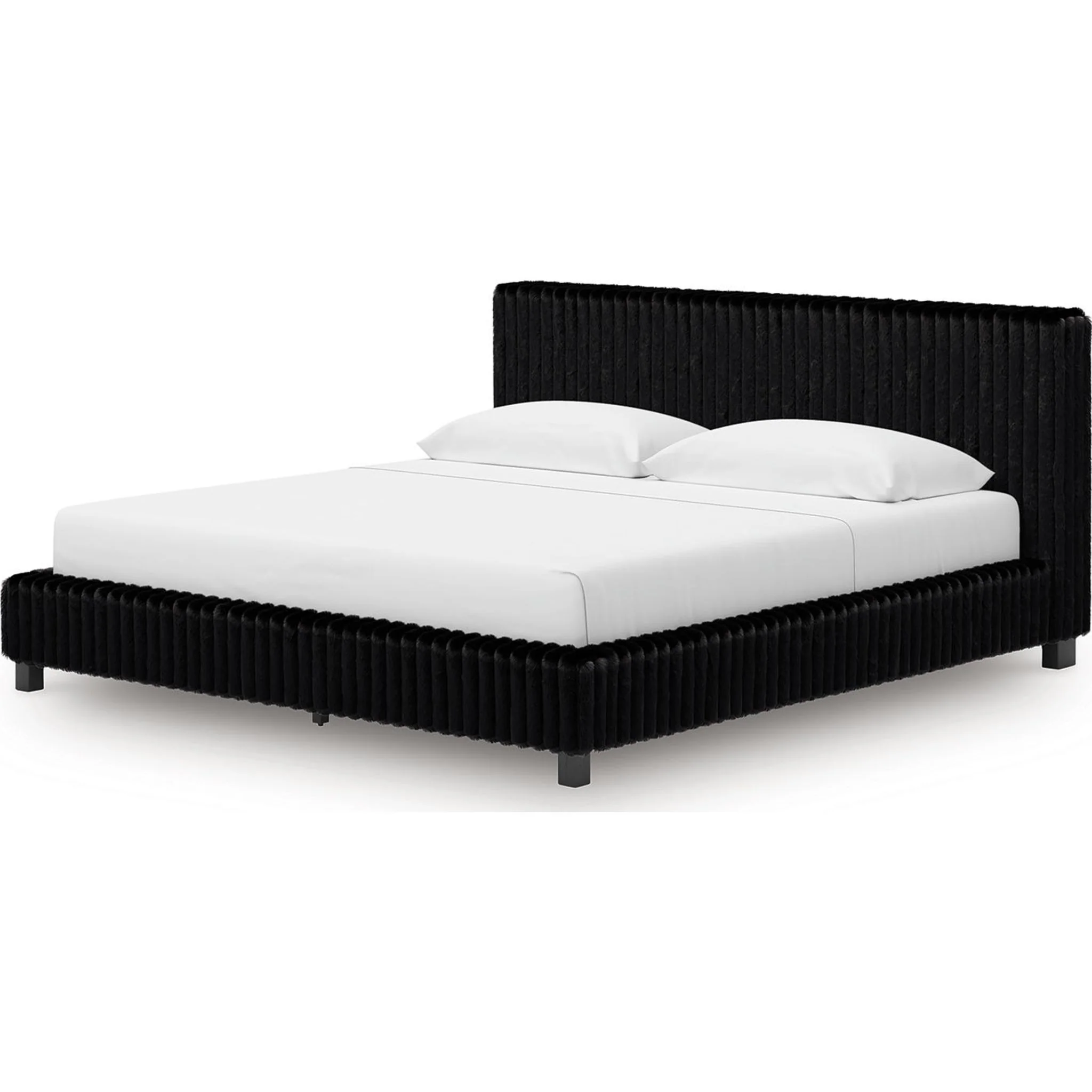 Zuraleus King Upholstered Bed - Black - Image 3