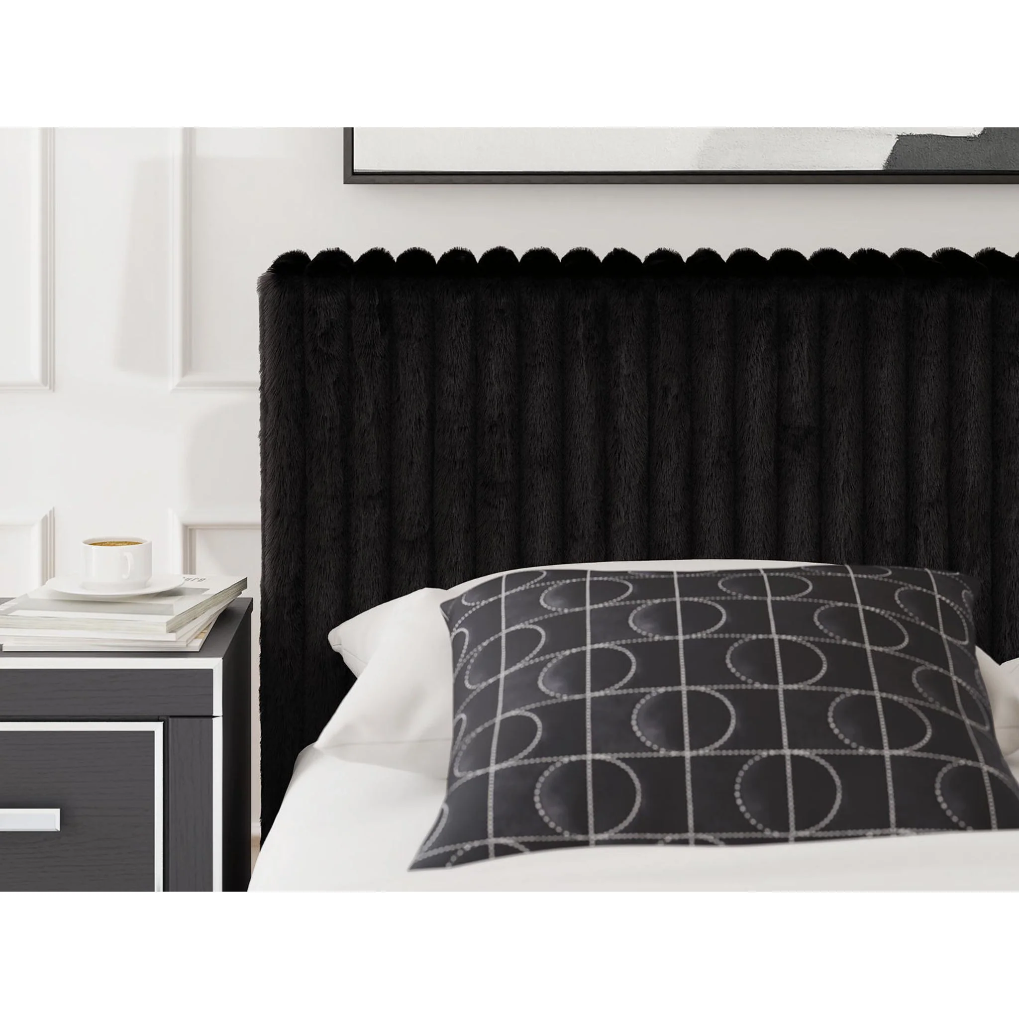 Zuraleus King Upholstered Bed - Black - Image 6