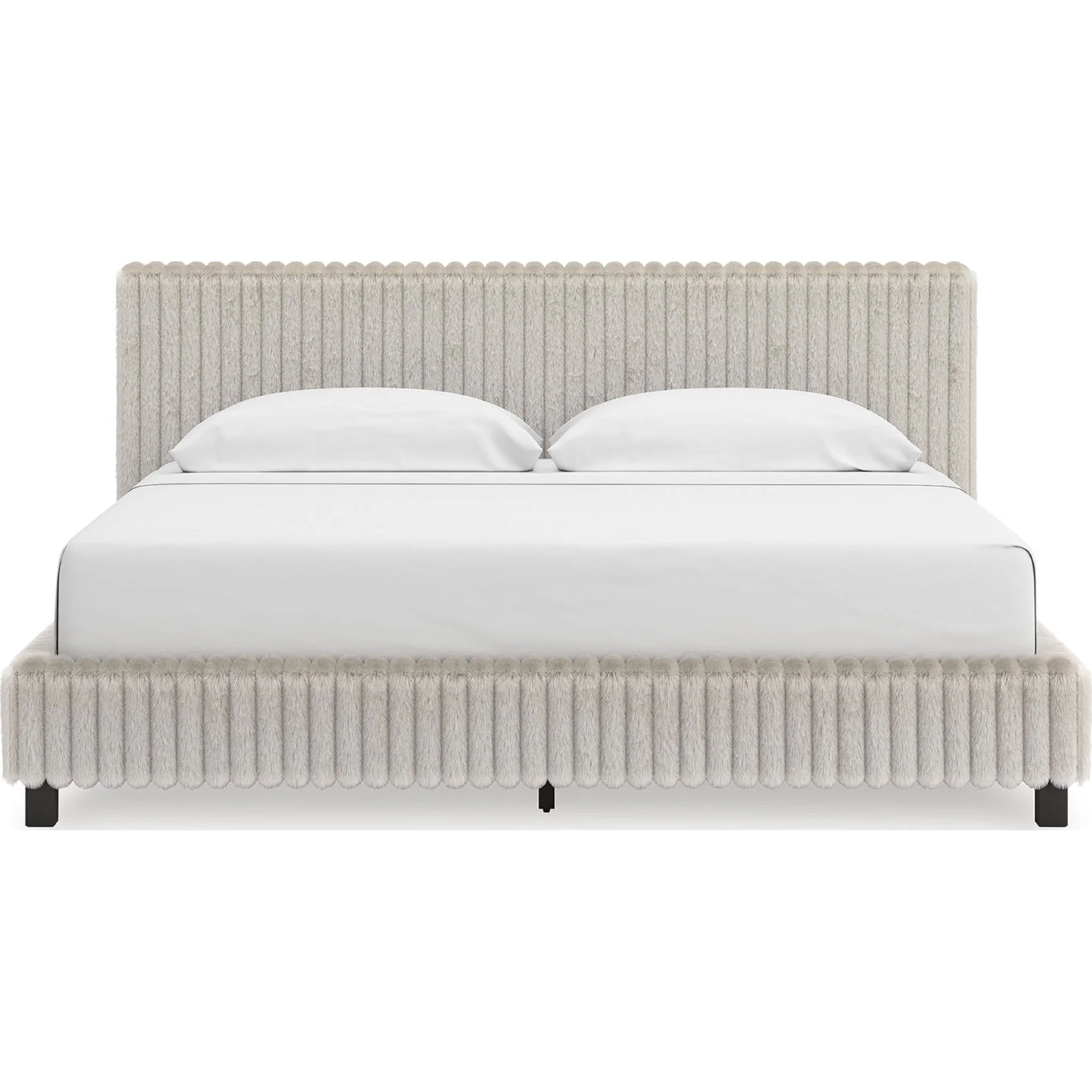 Zuraleus King Upholstered Bed - White - Image 2