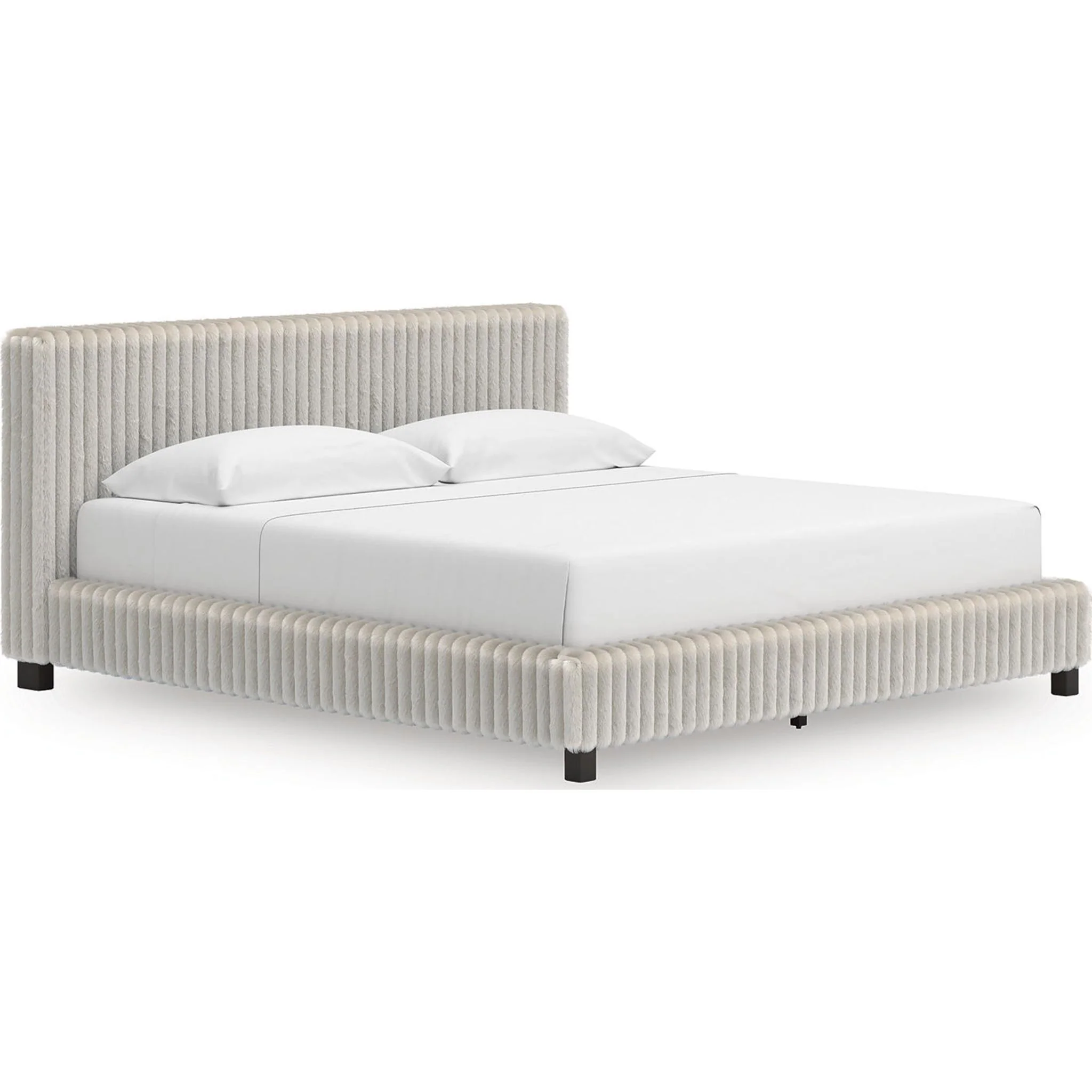 Zuraleus King Upholstered Bed - White - Image 3