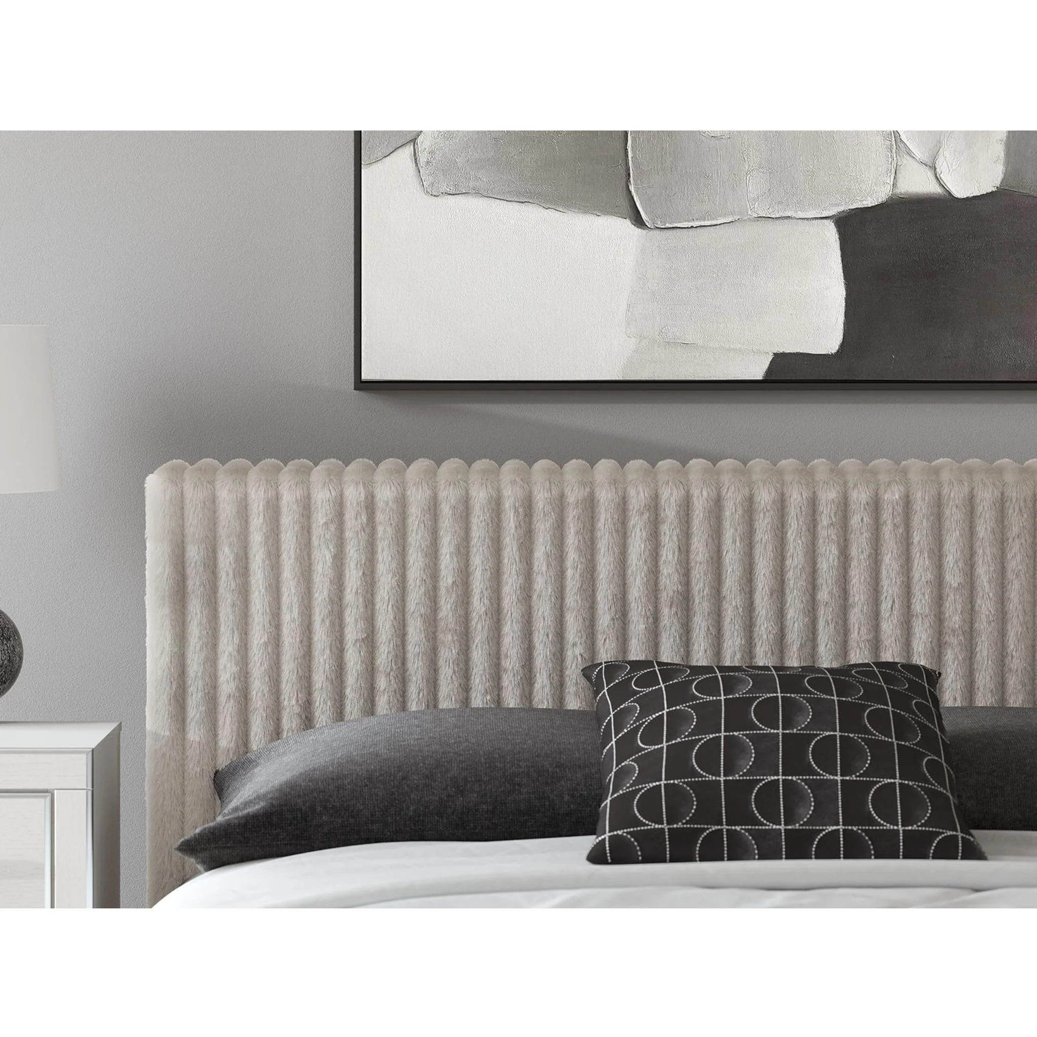 Zuraleus King Upholstered Bed - White - Image 5