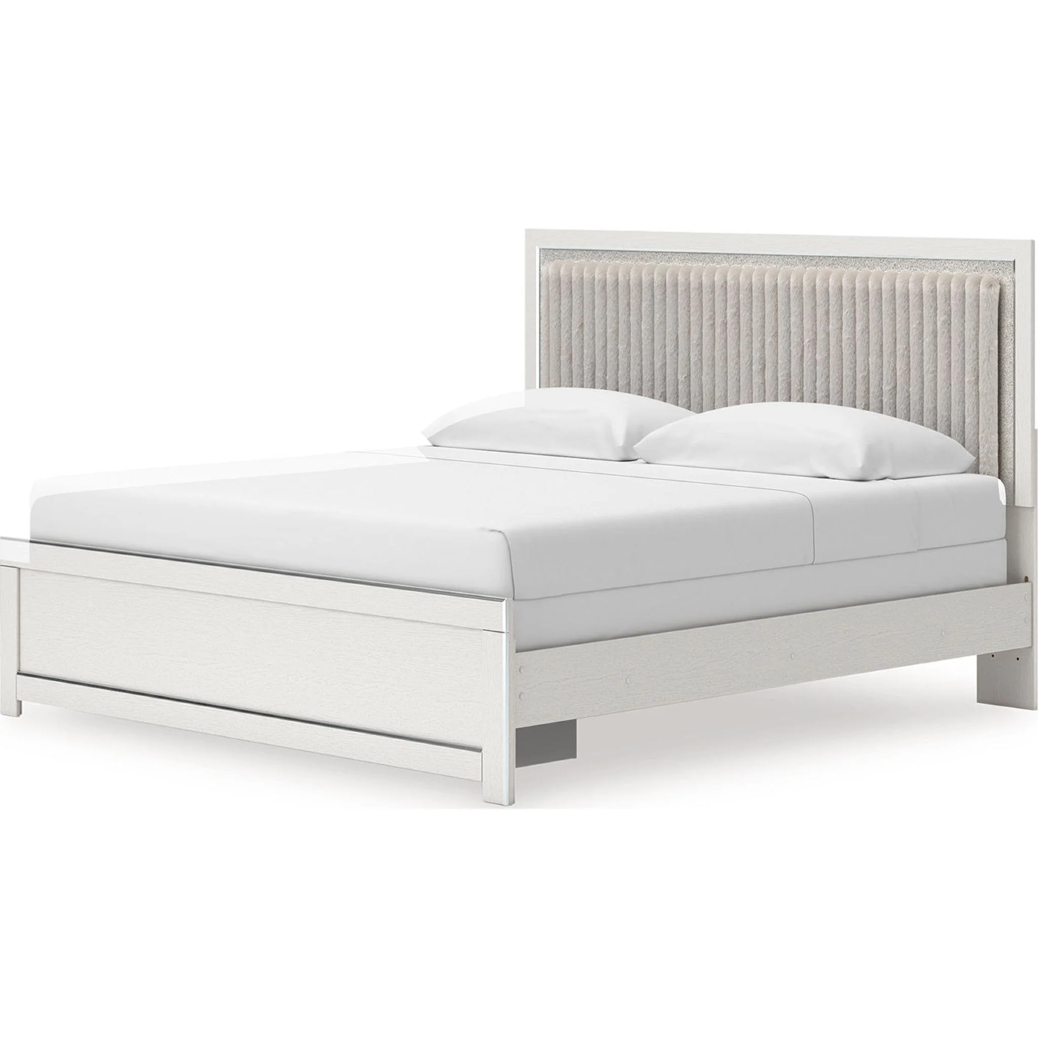 Zuraleus King Upholstered Bed - White - Image 3