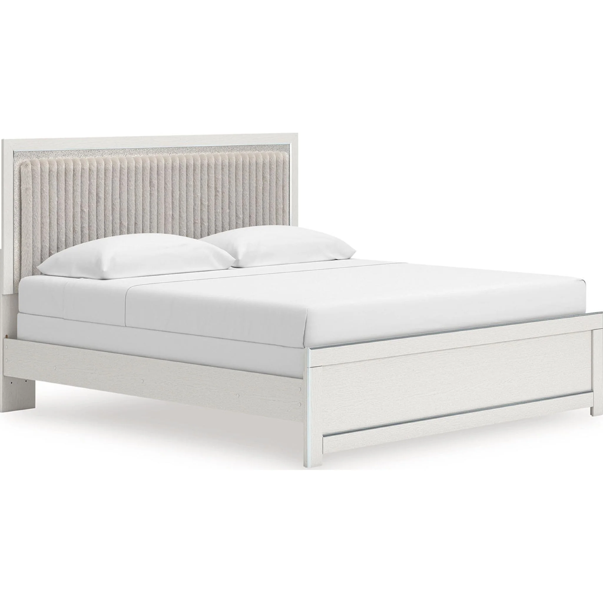 Zuraleus King Upholstered Bed - White - Image 5
