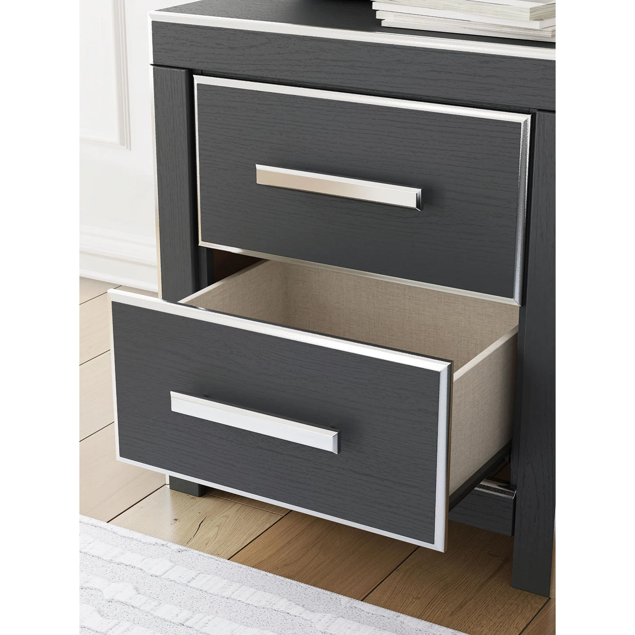 Zuraleus Nightstand - Black - Image 6