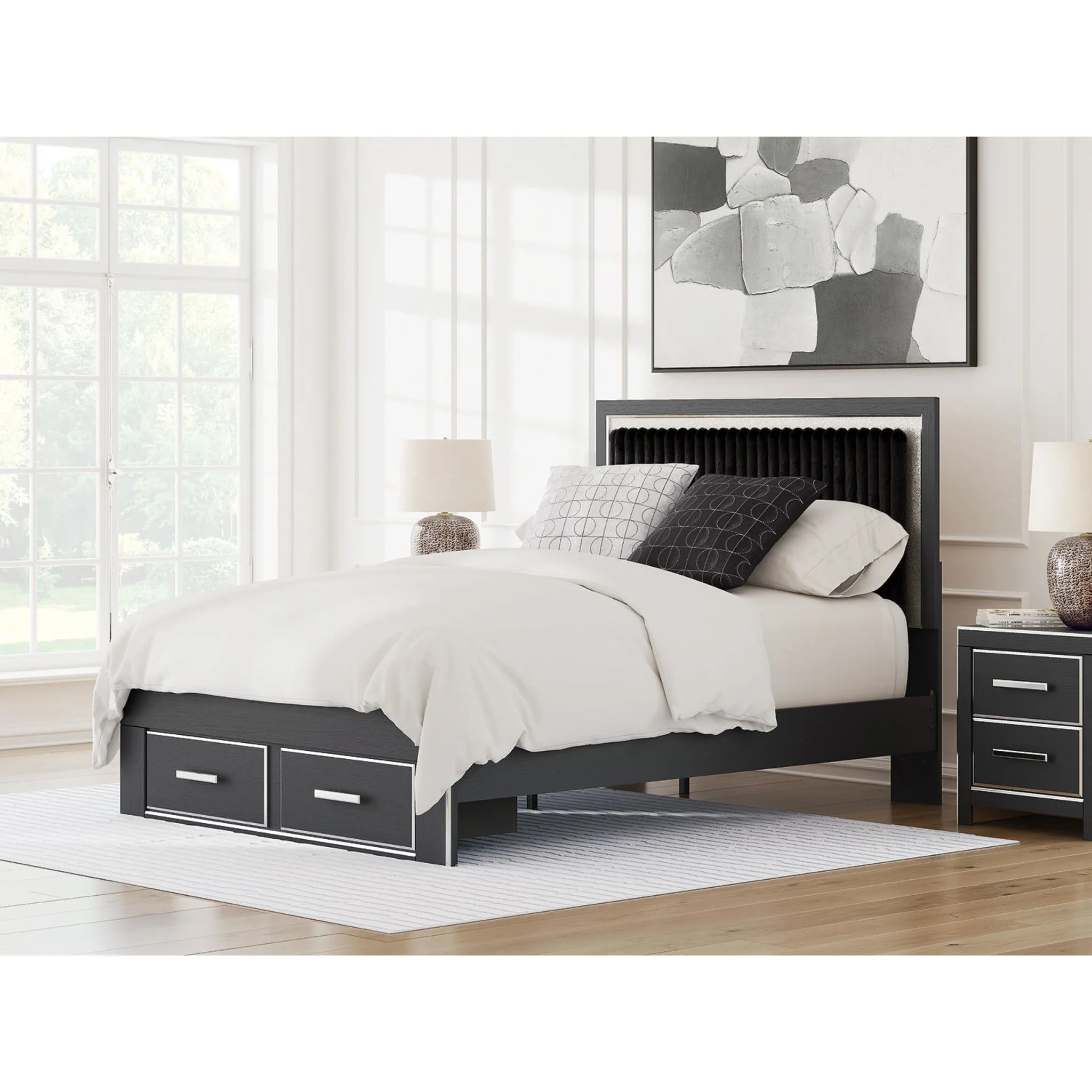 Zuraleus Queen Storage Bed - Black - Image 2