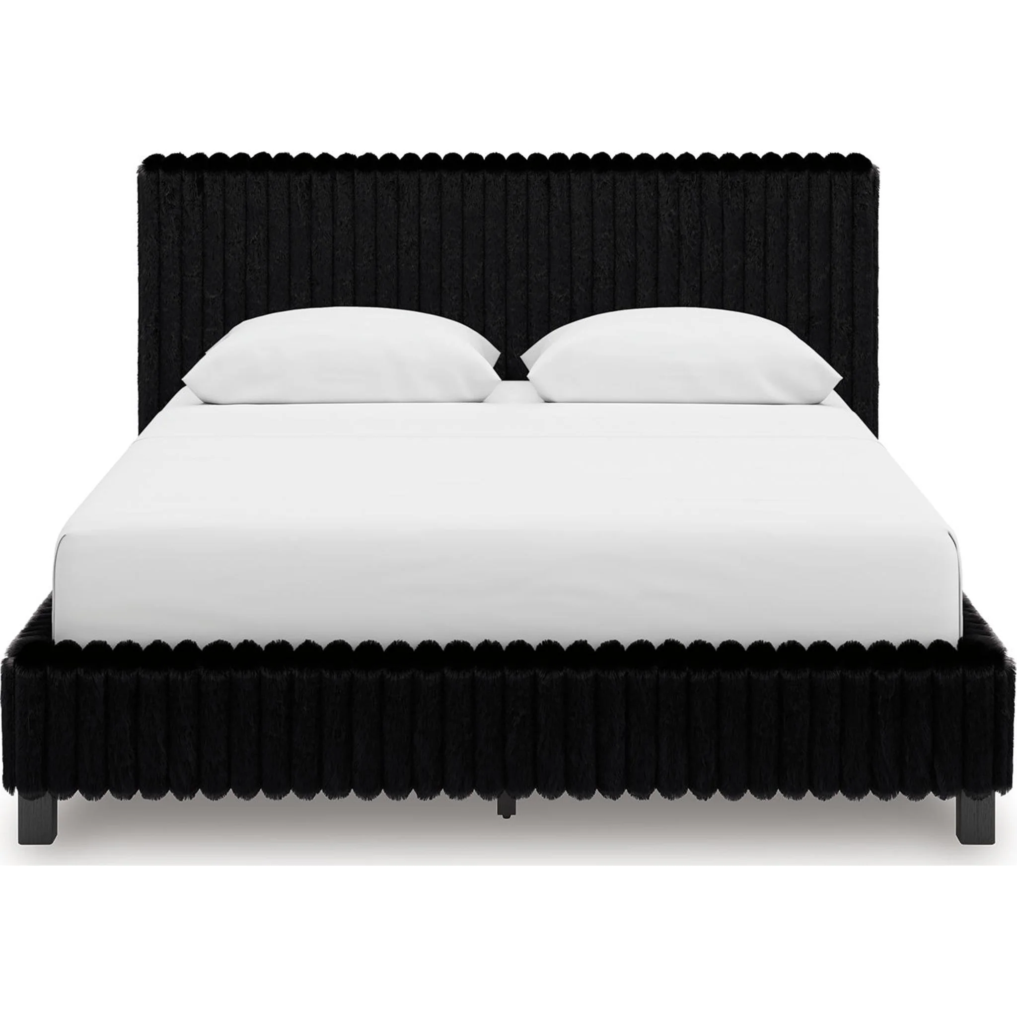 Zuraleus Queen Upholstered Bed - Black - Image 7