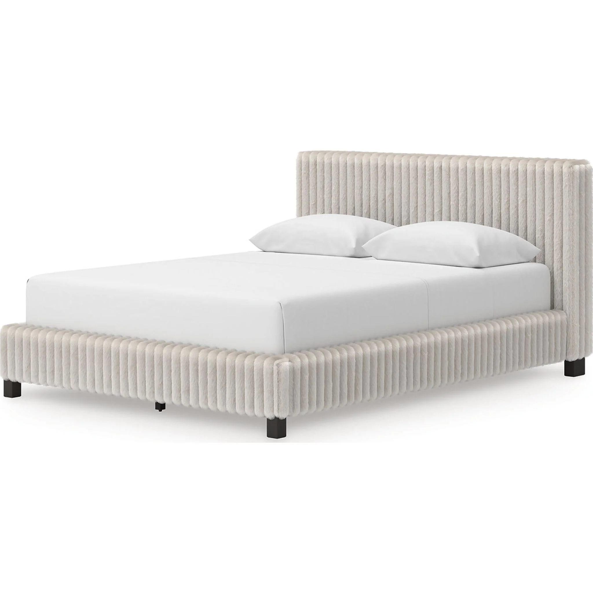 Zuraleus Queen Upholstered Bed - White - Image 3