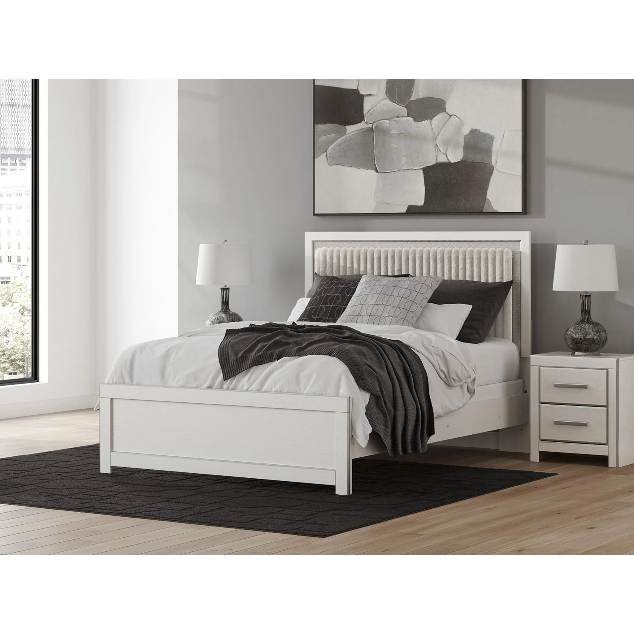 Zuraleus Queen Panel Bed - White - Image 2