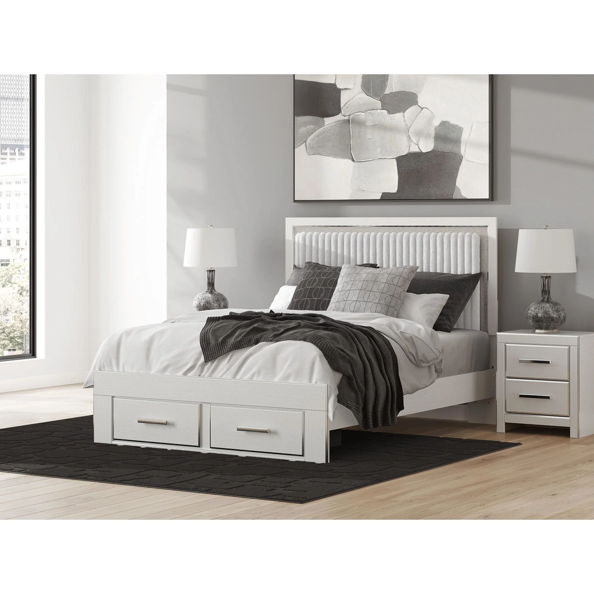 Zuraleus Queen Storage Bed - White - Image 2